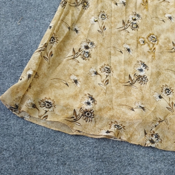 Beige Floral Maxi Dress - Picture 4 of 12